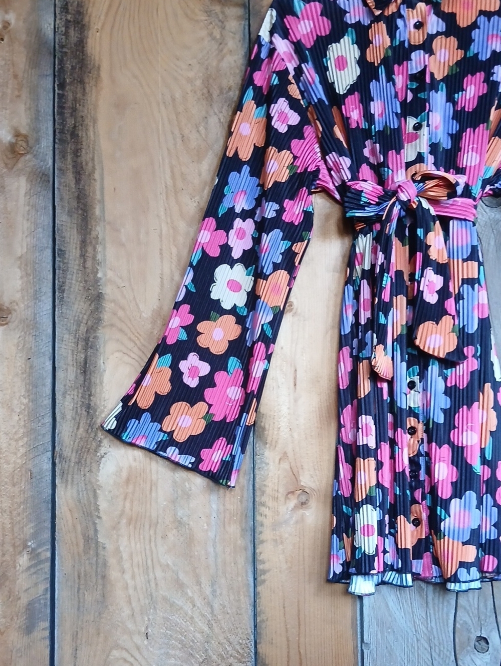 Retro Floral Dress L-XL - Picture 2 of 5